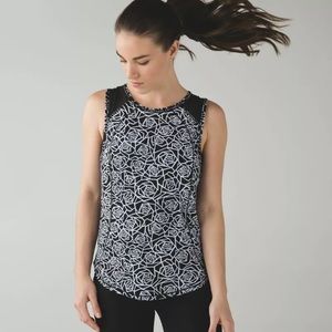 Lululemon Sculpt Tank Posey Black White / Black
